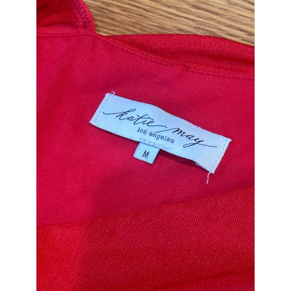 Katie May LA Bodycon  ARYA LONG GOWN IN SCARLETT RED SIZE M - Picture 10 of 13